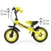 Rowerek biegowy Dragon z hamulcem yellow